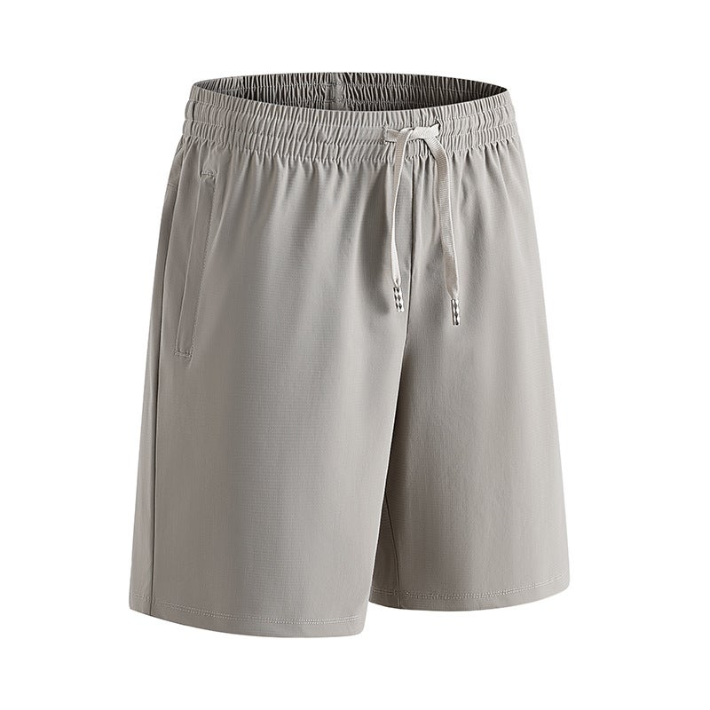 Ice Silk Shorts Men'S Summer Thin Pure Color Sports Five-Point Pants Men'S Loose Casual Beach Pants Large Size - Image 3