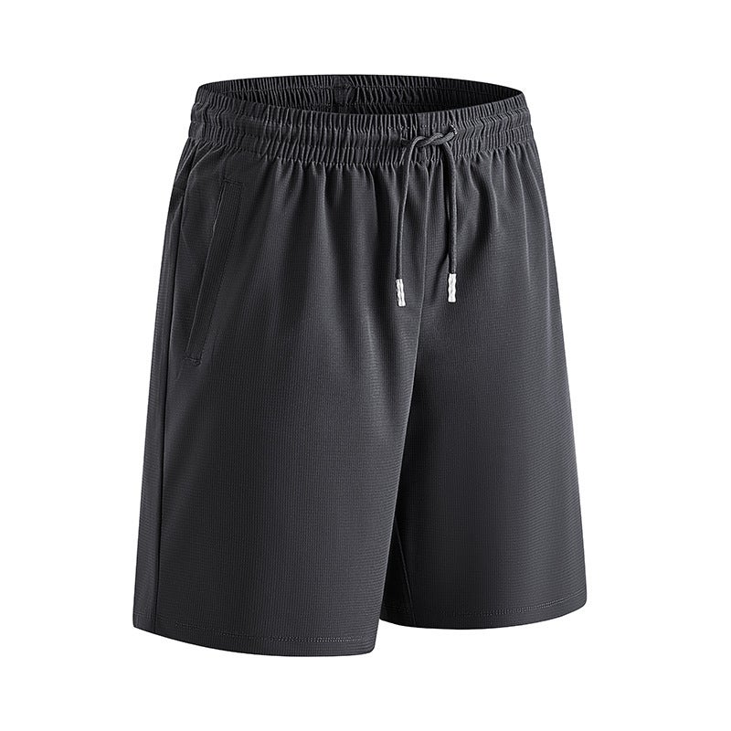 Ice Silk Shorts Men'S Summer Thin Pure Color Sports Five-Point Pants Men'S Loose Casual Beach Pants Large Size - Image 5