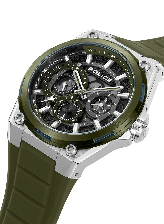 بوليس Men Chronograph Round Shape Silicone Wrist Watch PEWJQ2203242 - 45 Mm