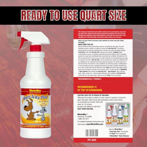 Mister Max Original Scent Anti Icky Poo Odor Remover, Quart Size - Image 3