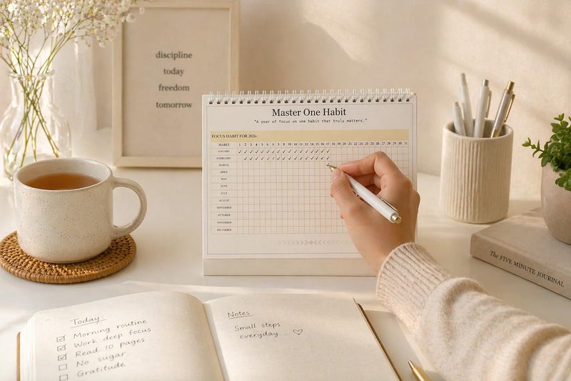 SCONY.G | DESKTOP PLANNER CALENDAR 2026 | 24 * 18 CM | WRITABLE PAGES - Image 4