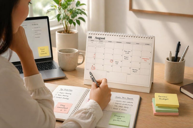 SCONY.G | DESKTOP PLANNER CALENDAR 2026 | 24 * 18 CM | WRITABLE PAGES - Image 2