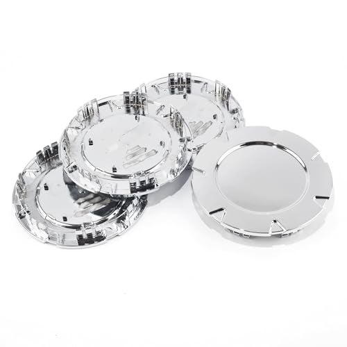 DewFlew 4Pcs Wheel Center Cap for 2007-2013 Cadillac Escalade EXT ESV Wheel Rim 198.5mm(7.81in) Chrome Hub Cap Wheel Cover - Image 2
