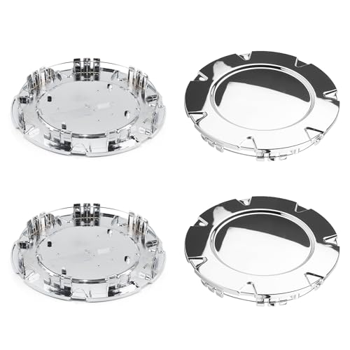 DewFlew 4Pcs Wheel Center Cap for 2007-2013 Cadillac Escalade EXT ESV Wheel Rim 198.5mm(7.81in) Chrome Hub Cap Wheel Cover - Image 1
