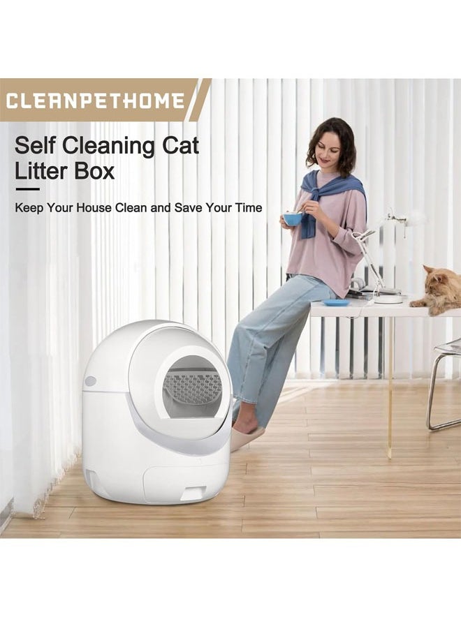 Beauenty - Self Cleaning Cat Litter Box No Scooping Automatic Litter Box with APP Control 70L Large Capacity Pet Toilet - Image 1