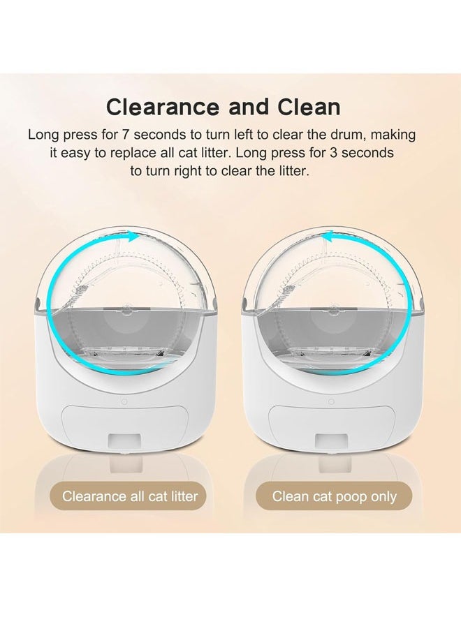 Beauenty - Self Cleaning Cat Litter Box No Scooping Automatic Litter Box with APP Control 70L Large Capacity Pet Toilet - Image 1