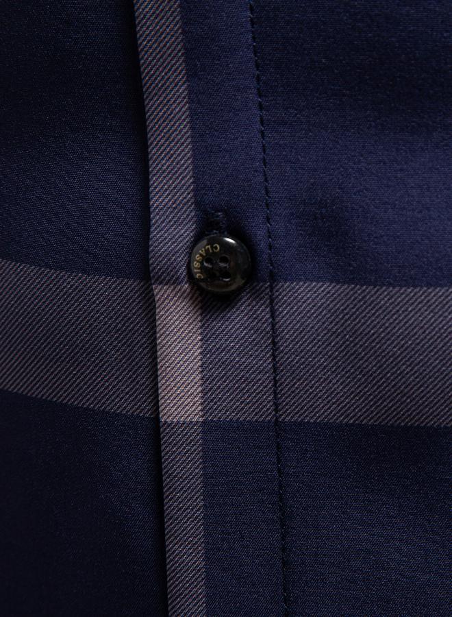 تايك تو قميص بأكمام طويلة وأزرار أمامية بنقشة مربعات - Image 5