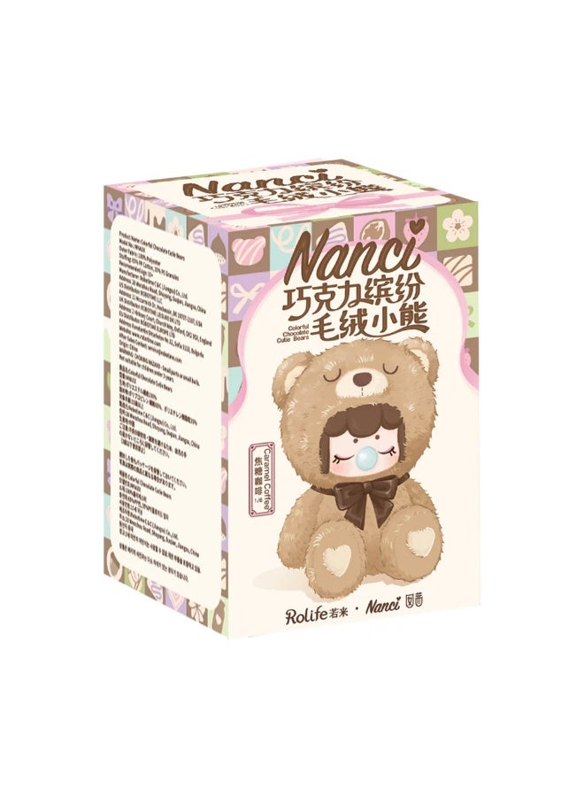 ROBOTIME Rolife Nanci’s Colorful Chocolate Cutie Bears Surprise Plush Dolls MNAXX - Image 1