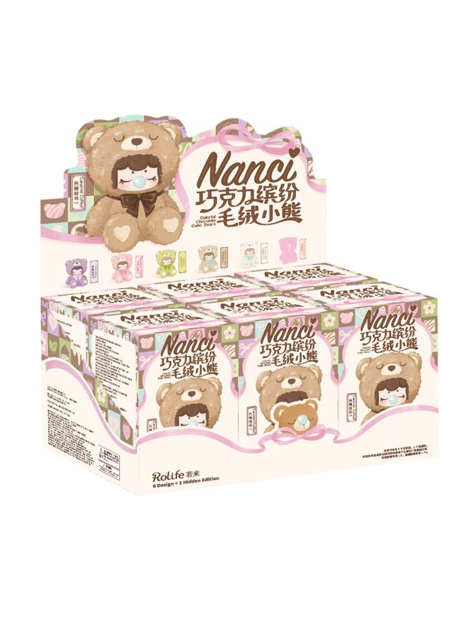 ROBOTIME Rolife Nanci’s Colorful Chocolate Cutie Bears Surprise Plush Dolls MNAXX - Image 5