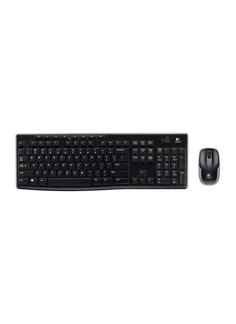 Logitech Mk270 Wireless Keyboard And Mouse - Black, 920-004509