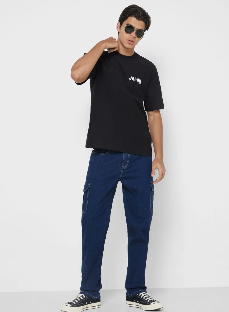 سفنتي فايف Casual Oversized T-Shirt