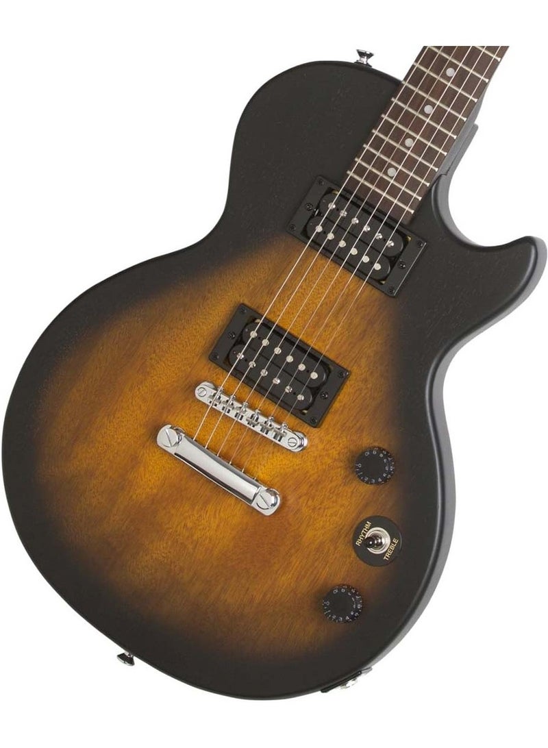 Epiphone جيتار كهربائي صلب مع جسم من خشب الحور، ورقبة من خشب الماهوجني، ولوحة فريتس من خشب الورد، و2 بيك اب من نوع Humbucking - عتيقة عتيقة من نوع Sunburst - Image 2