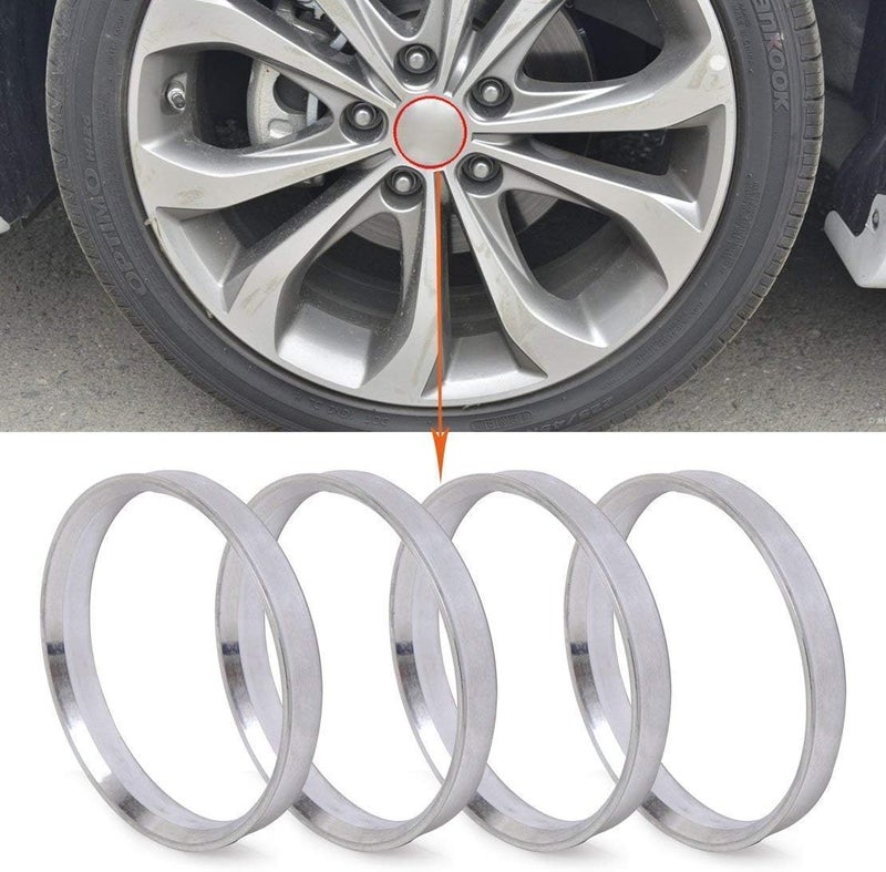 ZHTEAPR 4pcs Aluminium Wheel Hub Centric Rings - Image 2