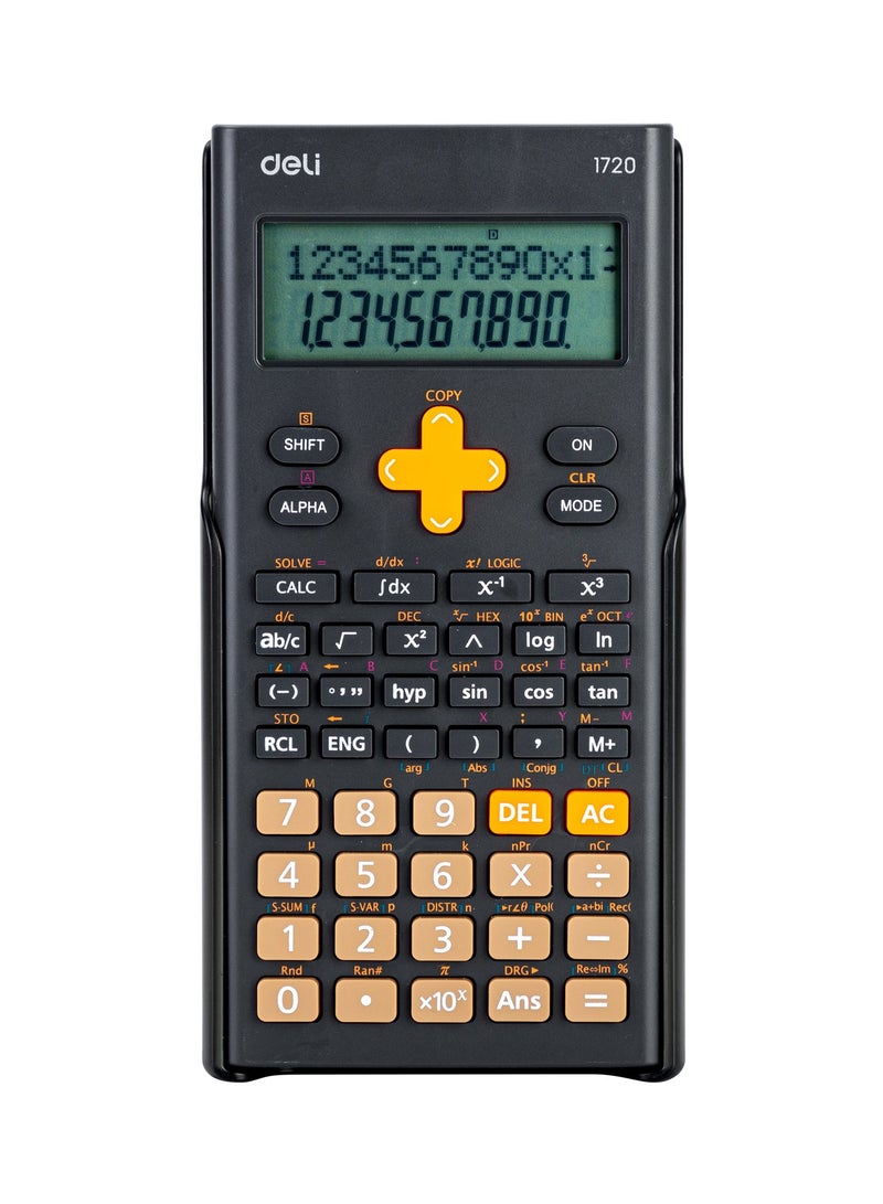 ديلي حاسبة إي 1720 آلة حاسبة علمية 300 وظيفة متعددة الوظائف آلة حاسبة علمية عالمية مع غطاء - Image 1