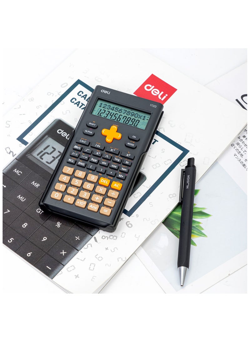ديلي حاسبة إي 1720 آلة حاسبة علمية 300 وظيفة متعددة الوظائف آلة حاسبة علمية عالمية مع غطاء - Image 2