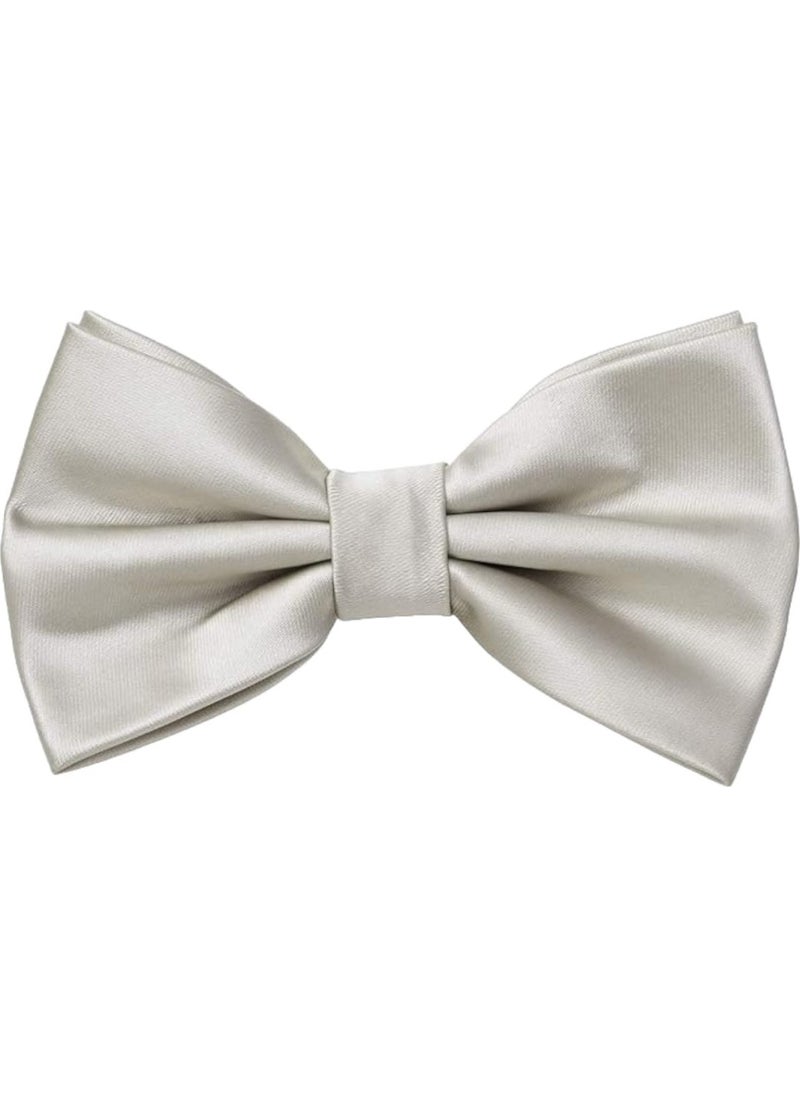 Trenderrs Men's Solid Color Satin Bow Tie  - Image 2