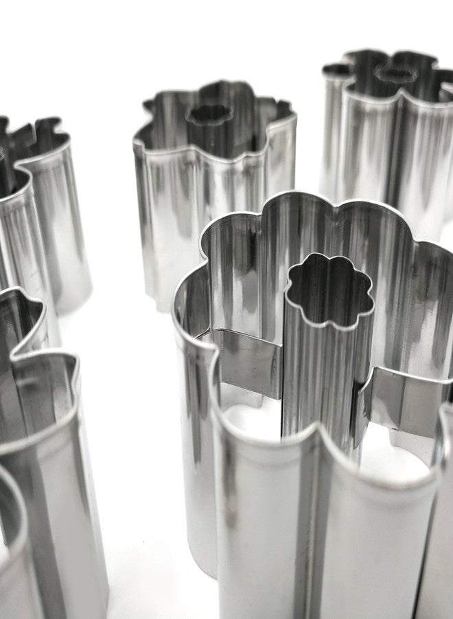 JOKUMO Flower Blossom Cookie Cutters Set – 8 PC High Grade 430 Stainless Steel – A Truly Unique set for Flower Lovers - Image 3