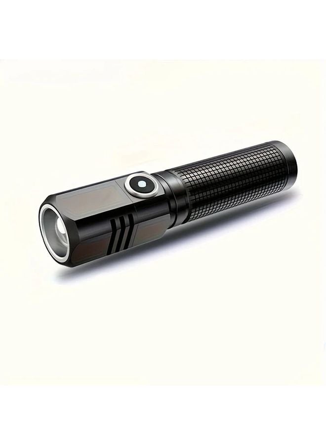 Mini Flashlight USB Rechargeable IP65 Waterproof Aluminum Alloy 3 Modes Emergency Camping Light - Image 1