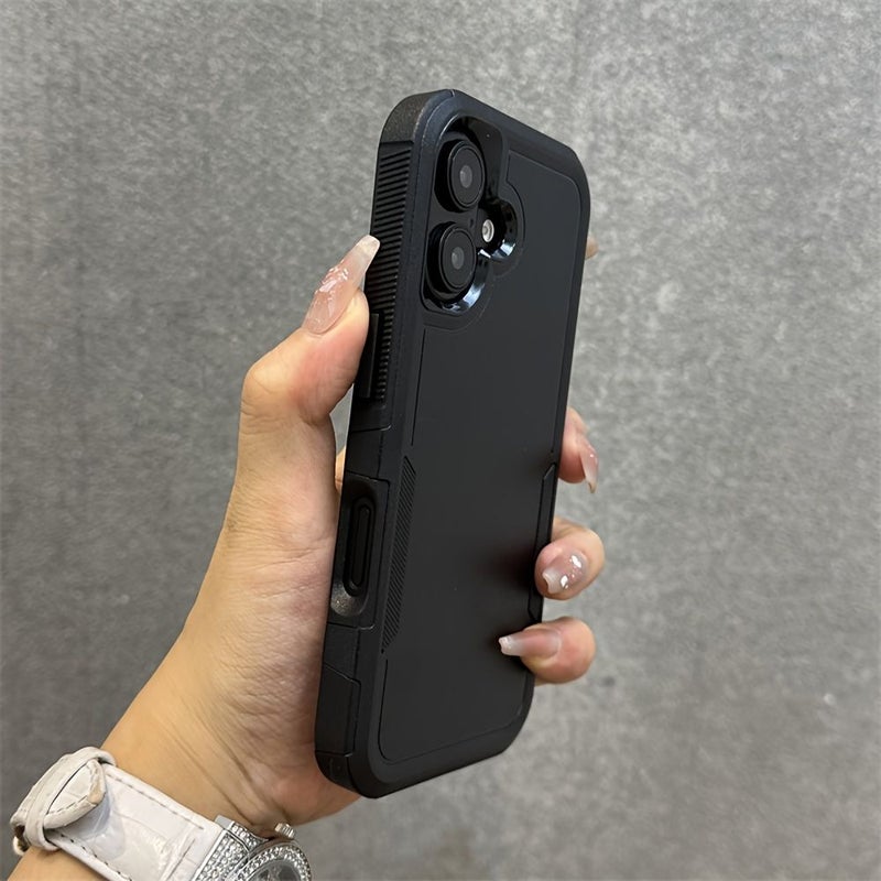 Luxury Armor Two Layer Protection Phone Case Compatible With iPhone 13 White Box Hard Plastic Shockproof Bumper Back Cover - Image 2