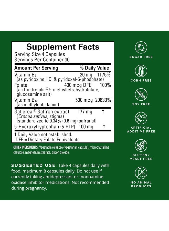 BRAINMD Dr Amen Serotonin Mood Support - 120 Capsules - Supports Healthy Serotonin Balance - Gluten Free - 30 Servings - Image 2