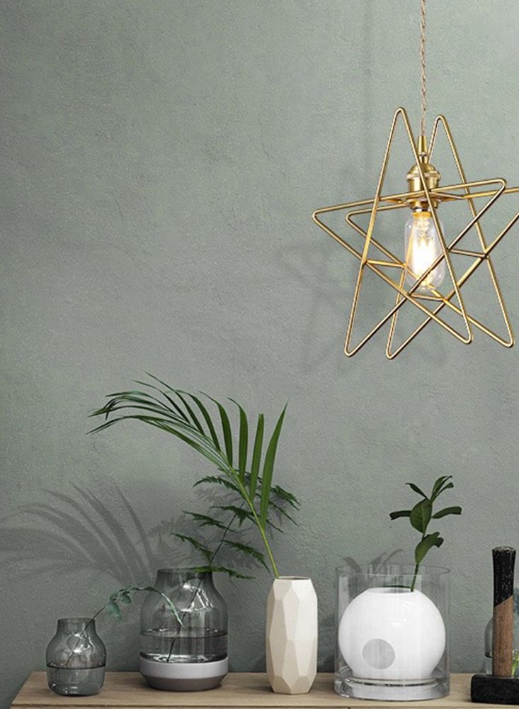 Sharpdo ثريا نجمة عتيقة بسيطة مع سلسلة - Image 5