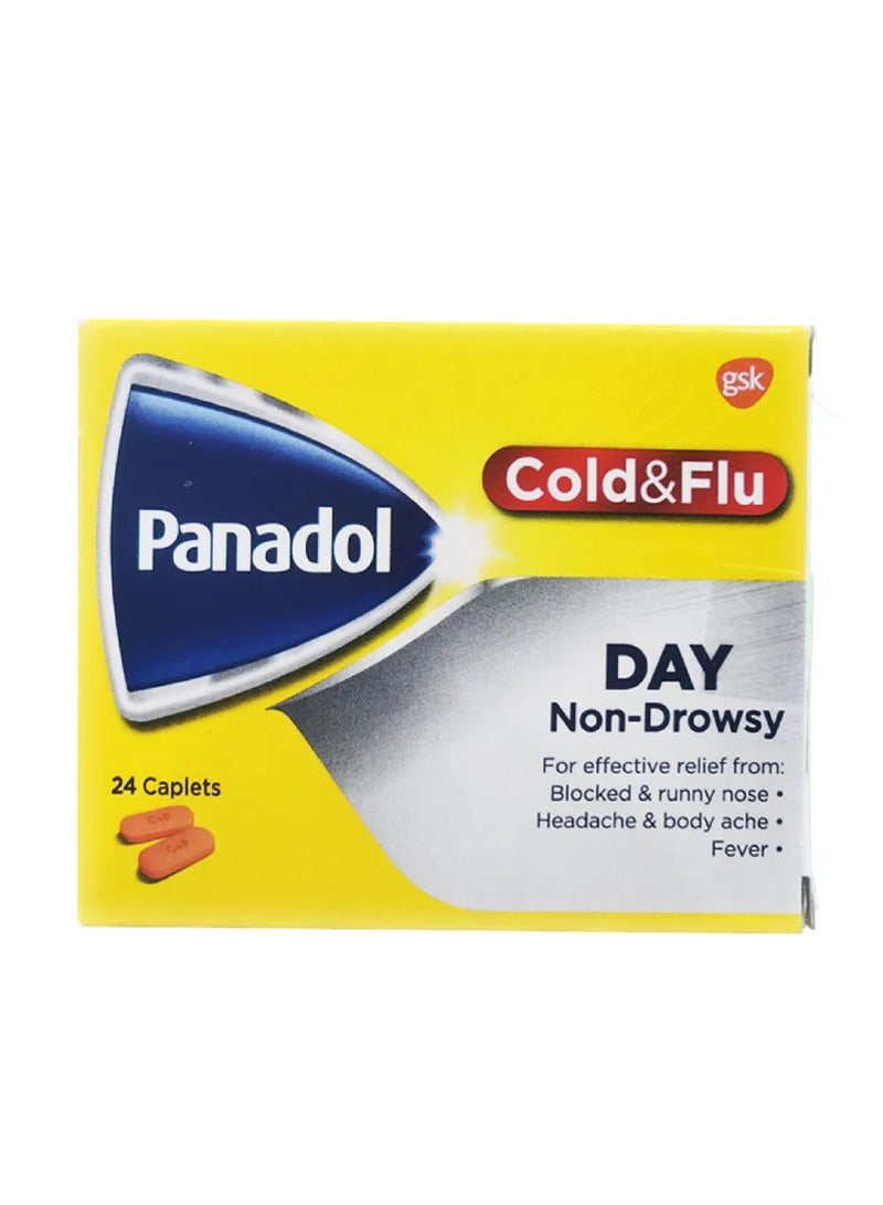 بانادول يوم البرد والانفلونزا (النهار الباردة والانفلونزا الإغاثة-غير النعاس)