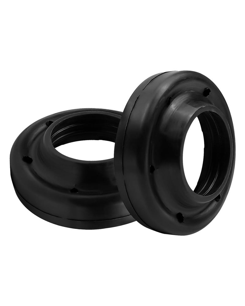 HUQUZN Front Upper Coil Spring Isolators Fit for Jeep Wrangler JK JKU 2007-2018 Replace 52059912AC, Rubber Spring Pads (Stock Height) - Image 1