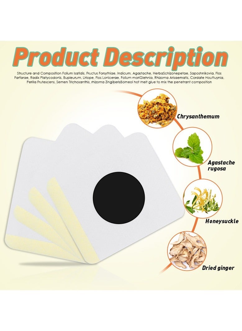 Sumifun 2-PACKS Acupuncture Care Patch, Relieves Nasal Congestion, Runny Nose, Sore Throat and Other Cold Symptoms, 8 Patches/Bag - Image 5