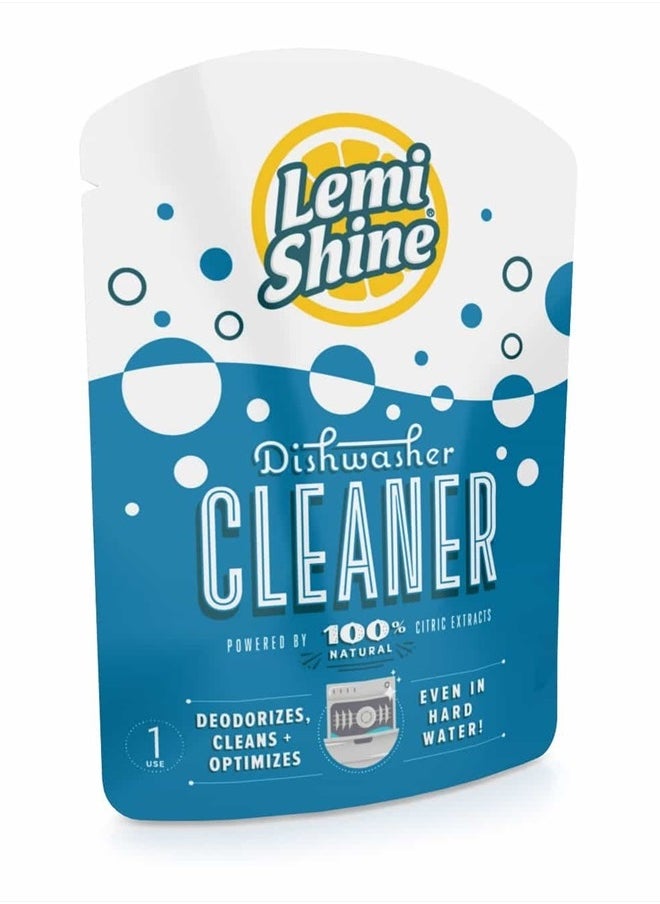 Lemi Shine - Natural Dishwasher Cleaner - Dishwasher Cleaner and Deodorizer Powered by Citric Acid and a Natural Fresh Lemon Scent (1 Count) - Image 1