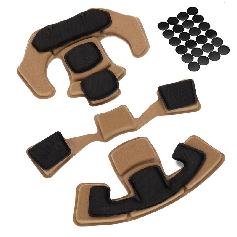 AZB Tactical Airsoft Helmet Memory Foam Pad Padding Protective Mat Kits for ACH Fast MICH IBH AF PASGT MT Helmet - Image 2