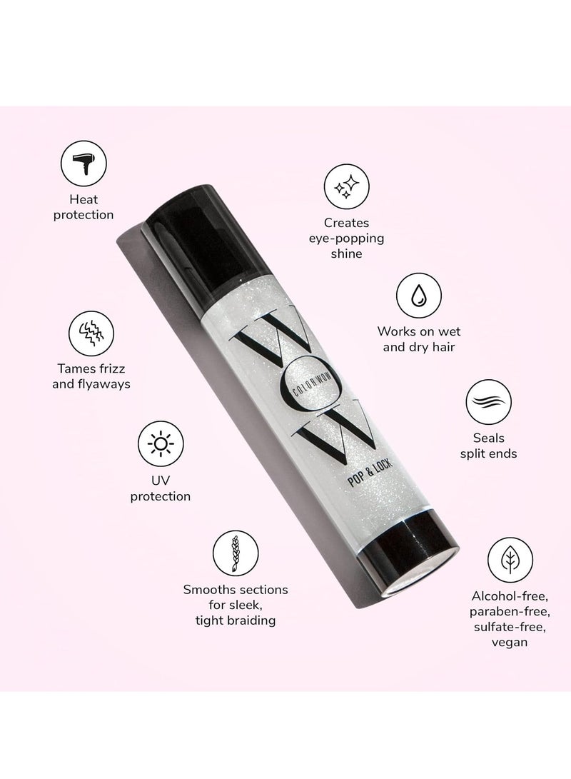 WOW Pop + Lock Frizz Control + Glossing Serum – Anti-frizz serum with heat protection; Seals split ends; Moisturises; Silkens and shines dull, dehydrated hair - Image 2