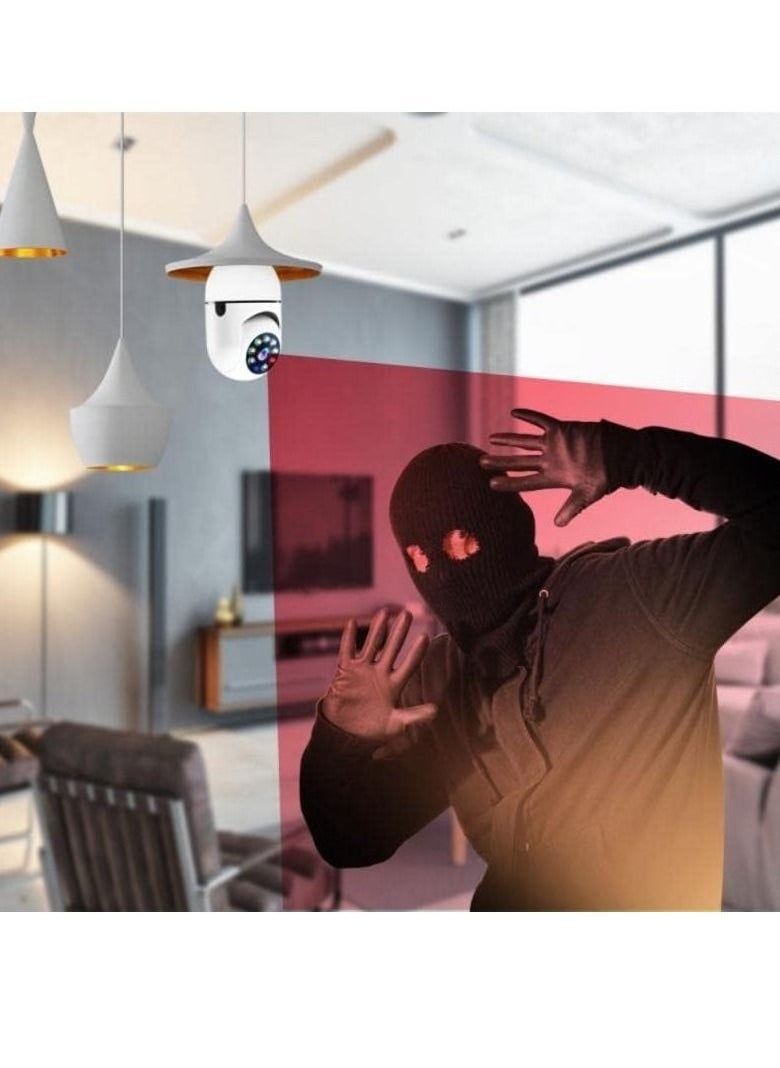 Generic Ptz WiFi Outdoor Wireless Bulb Camera 1080P with Color Night Vision Recording  - Image 5