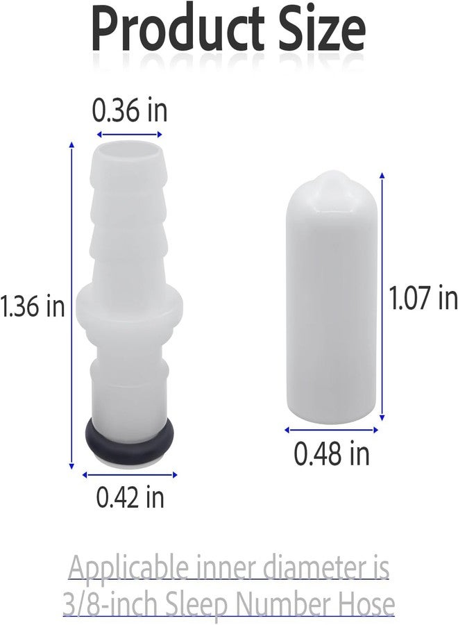 مجموعة موصلات Cabagii M236 ذكرية (عبوة من قطعتين) + غطاءان لاختبار تسرب الهواء في حجرة سرير Sleep Number - Image 3