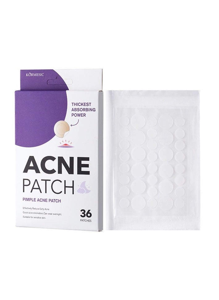 Kormesic Acne Pimple Patch 36pcs/Box – Invisible, Waterproof, Fast Healing Spot Treatment - Image 1