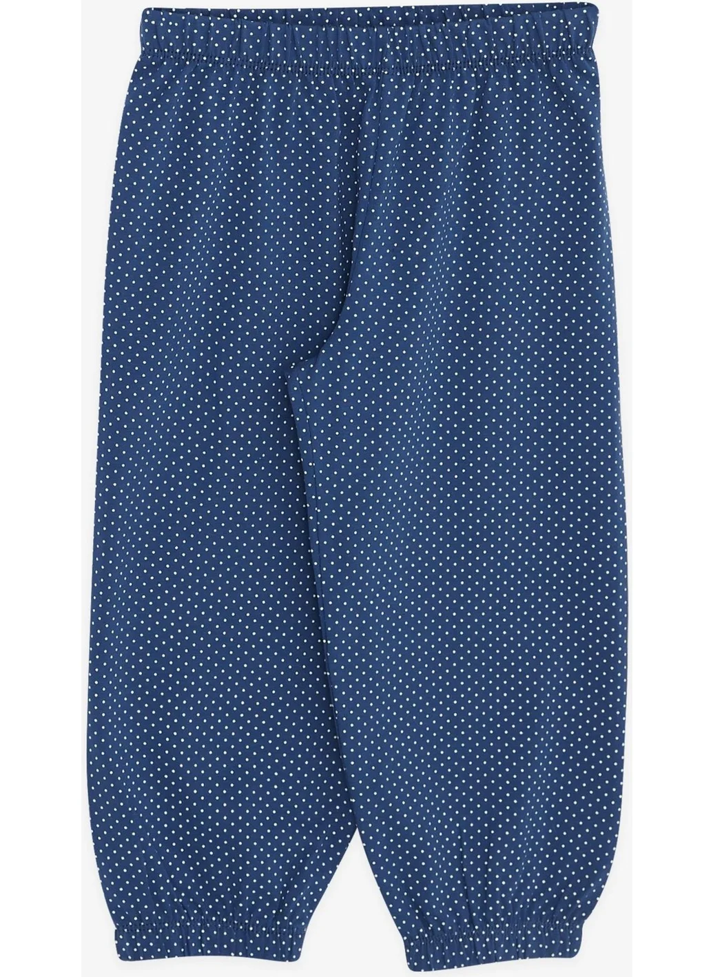 بريز Baby Girl Pajama Set, Polka Dot Patterned, 9 Months-3 Years, Navy Blue