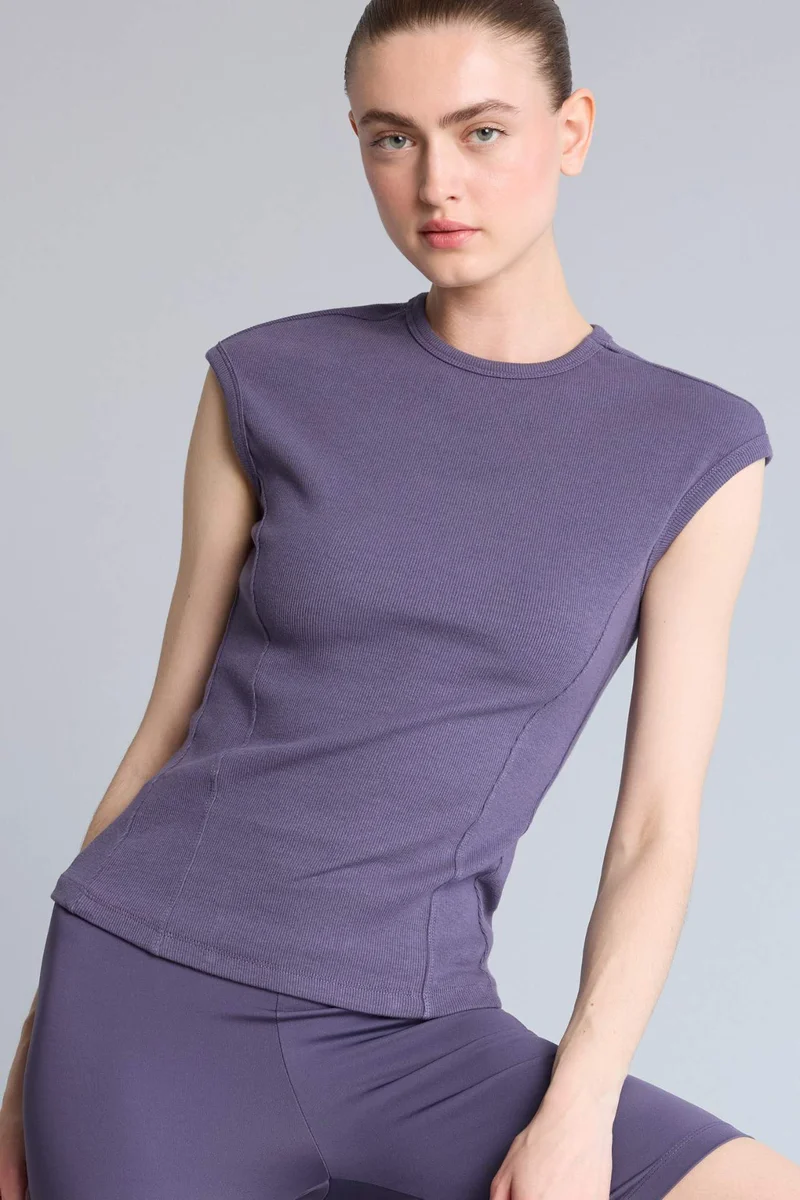 DeFacto Slim Fit Crew Neck modal Short Sleeve T-Shirt
