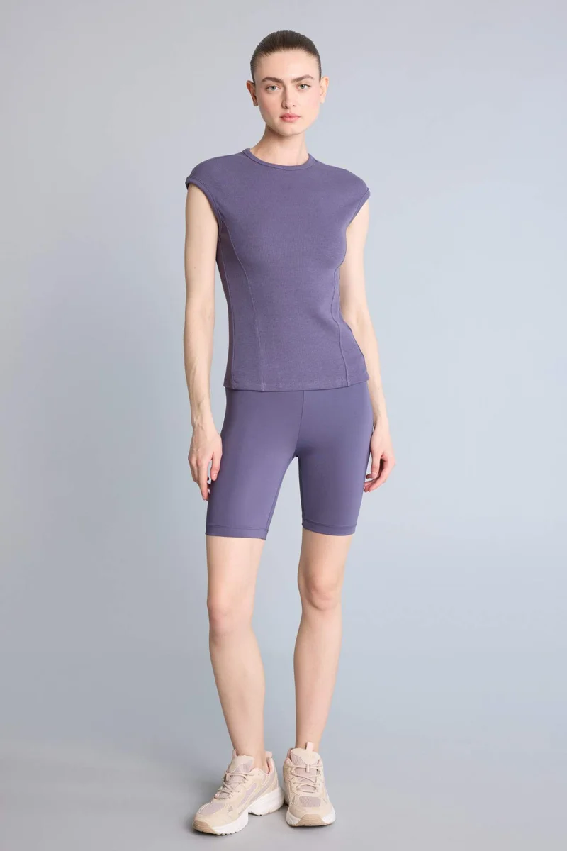 DeFacto Slim Fit Crew Neck modal Short Sleeve T-Shirt