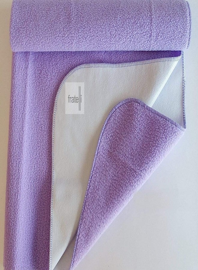 FRATELLI Wwterproof Safety Stitched Bed Protector, XL-4.5ft x 6.5ft(Lilac) - Image 1