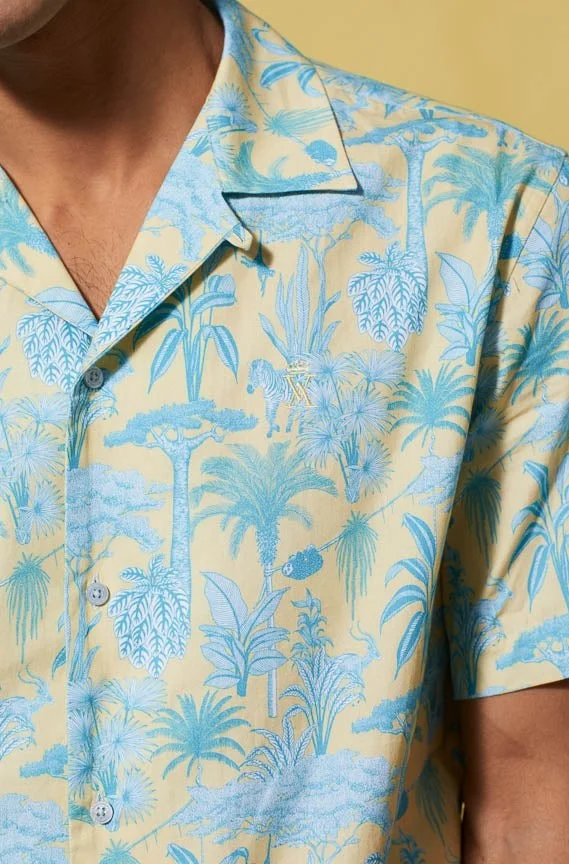 Vicomte A.  Capri Floral Print Shirt 100% Cotton for Men | Best Price UAE