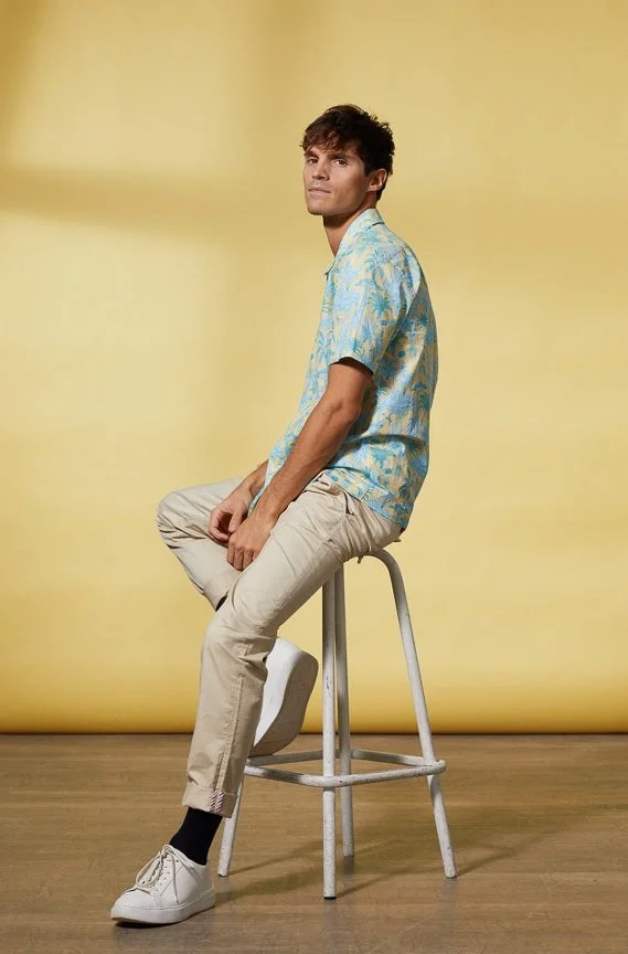 Vicomte A.  Capri Floral Print Shirt 100% Cotton for Men | Best Price UAE