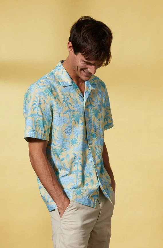 Vicomte A.  Capri Floral Print Shirt 100% Cotton for Men | Best Price UAE