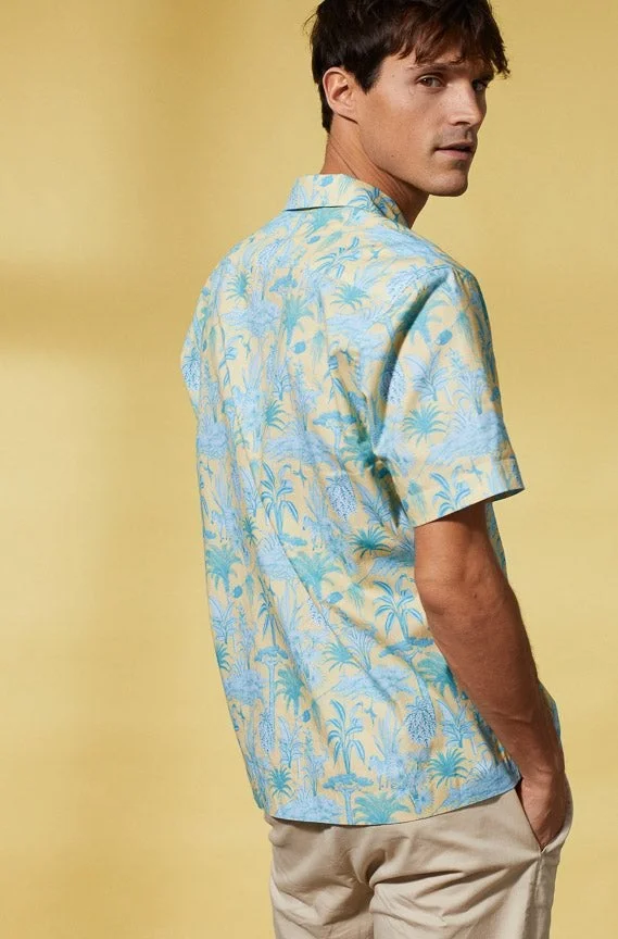 Vicomte A.  Capri Floral Print Shirt 100% Cotton for Men | Best Price UAE