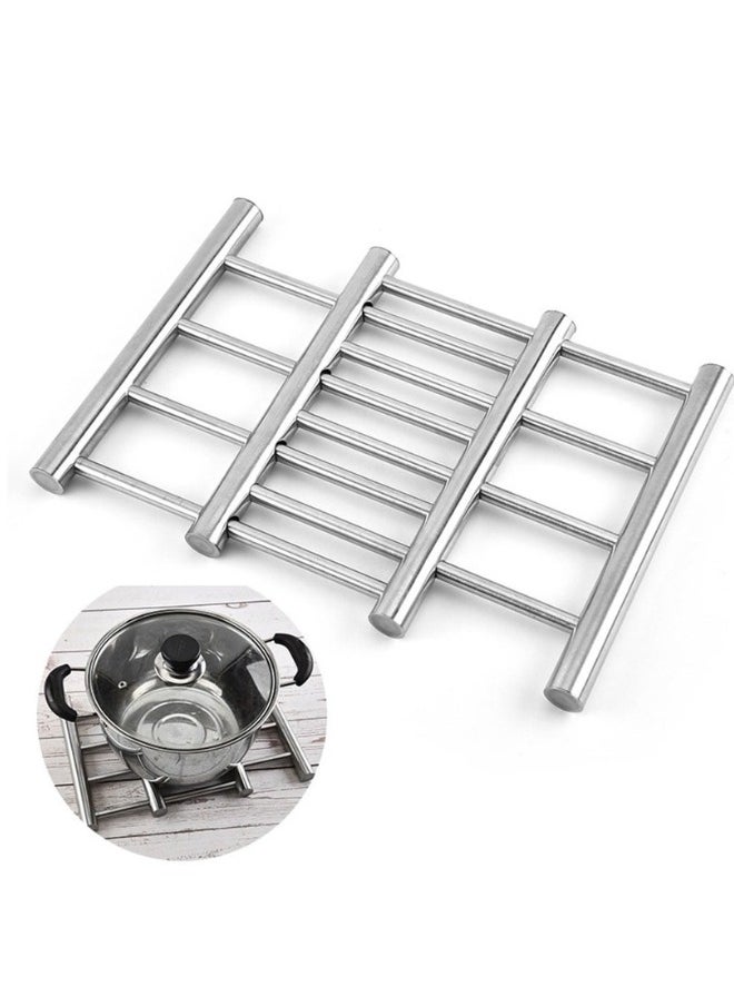 Happy Home Stainless Steel Coaster 20x22cm Expandable 20x37cm for Hot Pots and Pans  - Image 2
