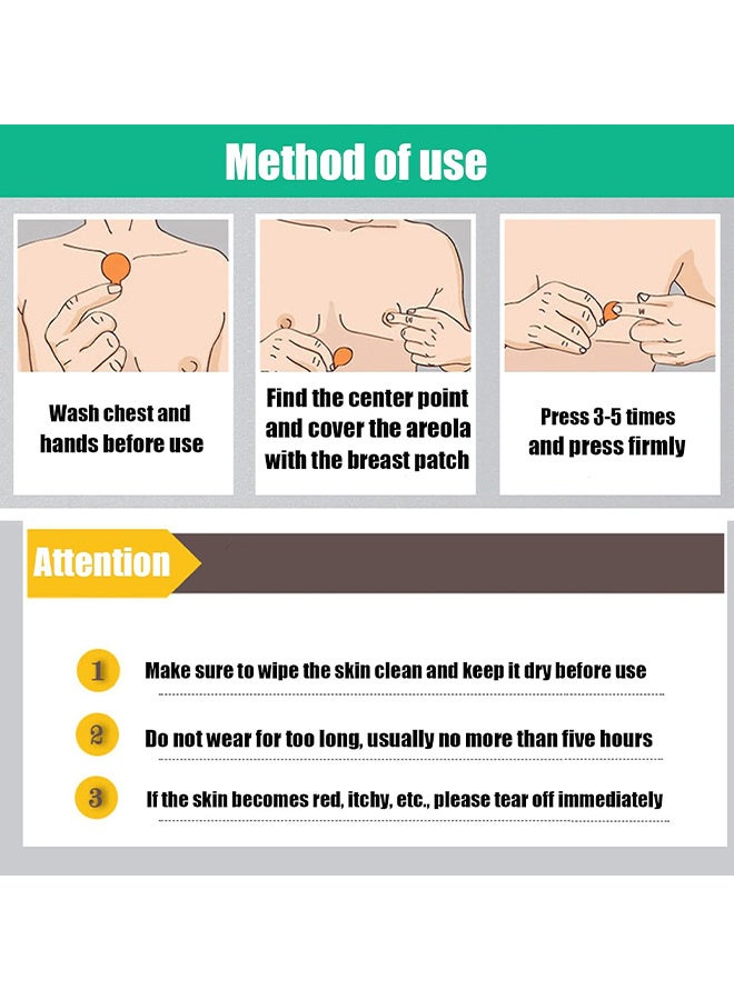 Depend 100PCS Nipple Cover Tape Pasties For Men, Disposable Nipple Hide Protect Care Invisible Nipple Cover Prevent Nipple Chafing Stickers Patch Sports Ultra-Marathon Running Gear - Image 4