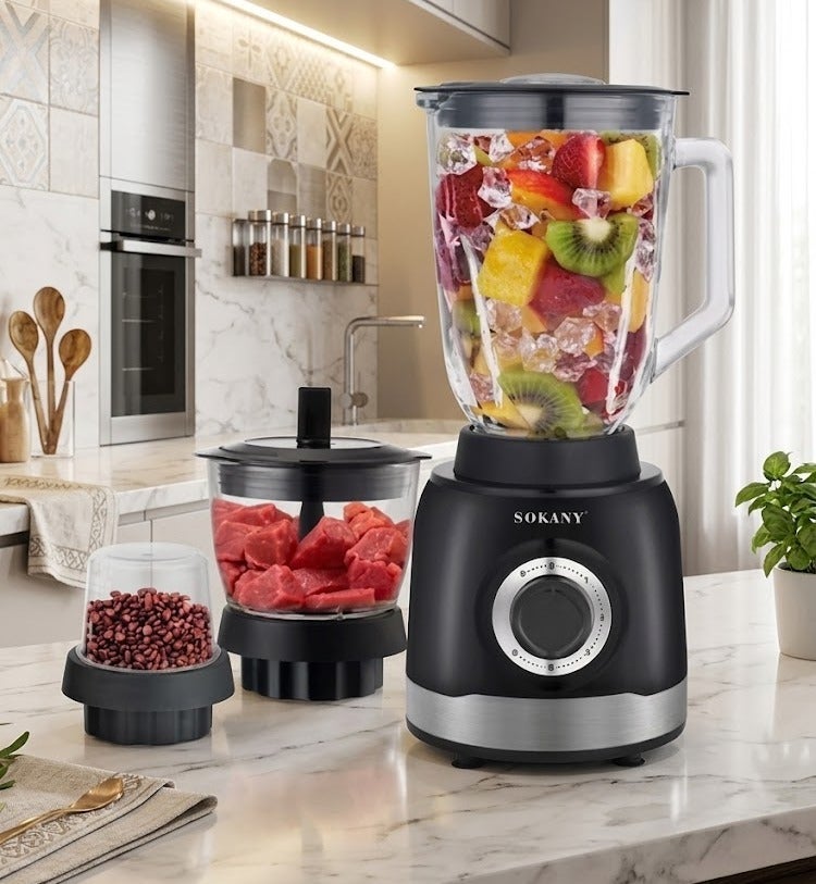 Sokany Multipurpose Blender 1000W 5 Speeds 1.6L SK-JB-178N - Image 1