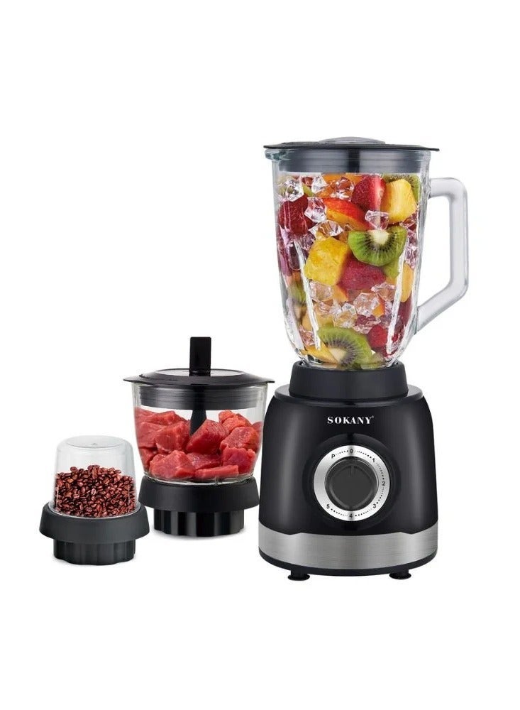 Sokany Multipurpose Blender 1000W 5 Speeds 1.6L SK-JB-178N - Image 3