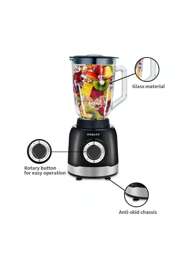 Sokany Multipurpose Blender 1000W 5 Speeds 1.6L SK-JB-178N - Image 5