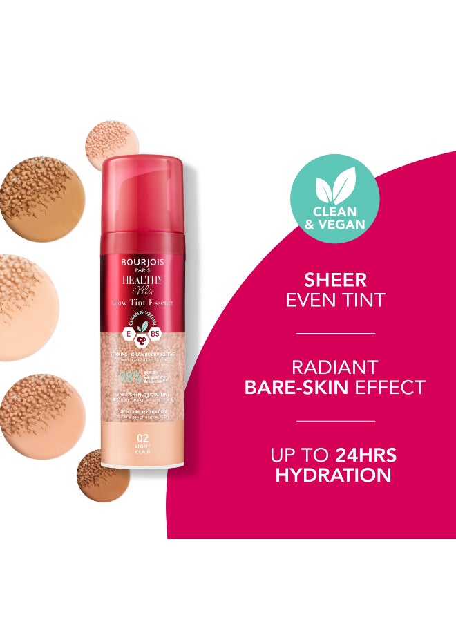 BOURJOIS PARIS إيسنس تينت جلو الصحي - 02 - فاتح، 30 مل - Image 3
