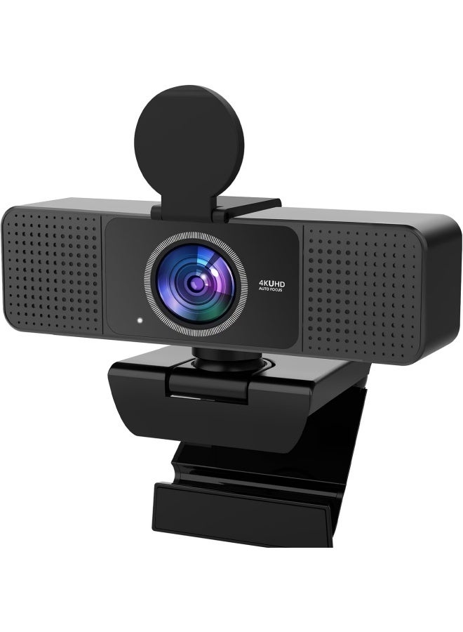 ZetRA 4K Ultra HD Webcam with Microphone And Webcam Cover Plug And Play with Auto Light Correction for Laptop PC Desktop for Live Streaming Video Call Conference Online Lessons Game - Image 1