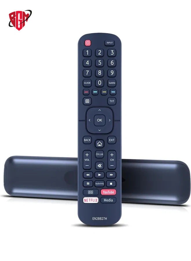 BGM EN2BB27H Hisense Smart TV Remote Control with YouTube & Netflix Short Keys  - Image 1
